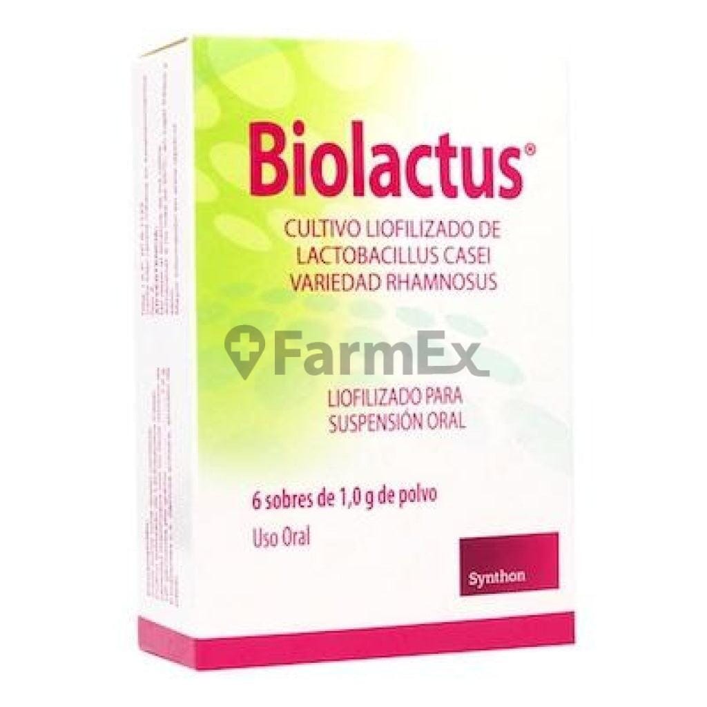 Biolactus 1 g x 6 sobres Farmex-VidaTres-Persistente